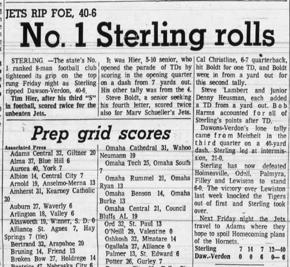 Clipping from Beatrice Daily Sun